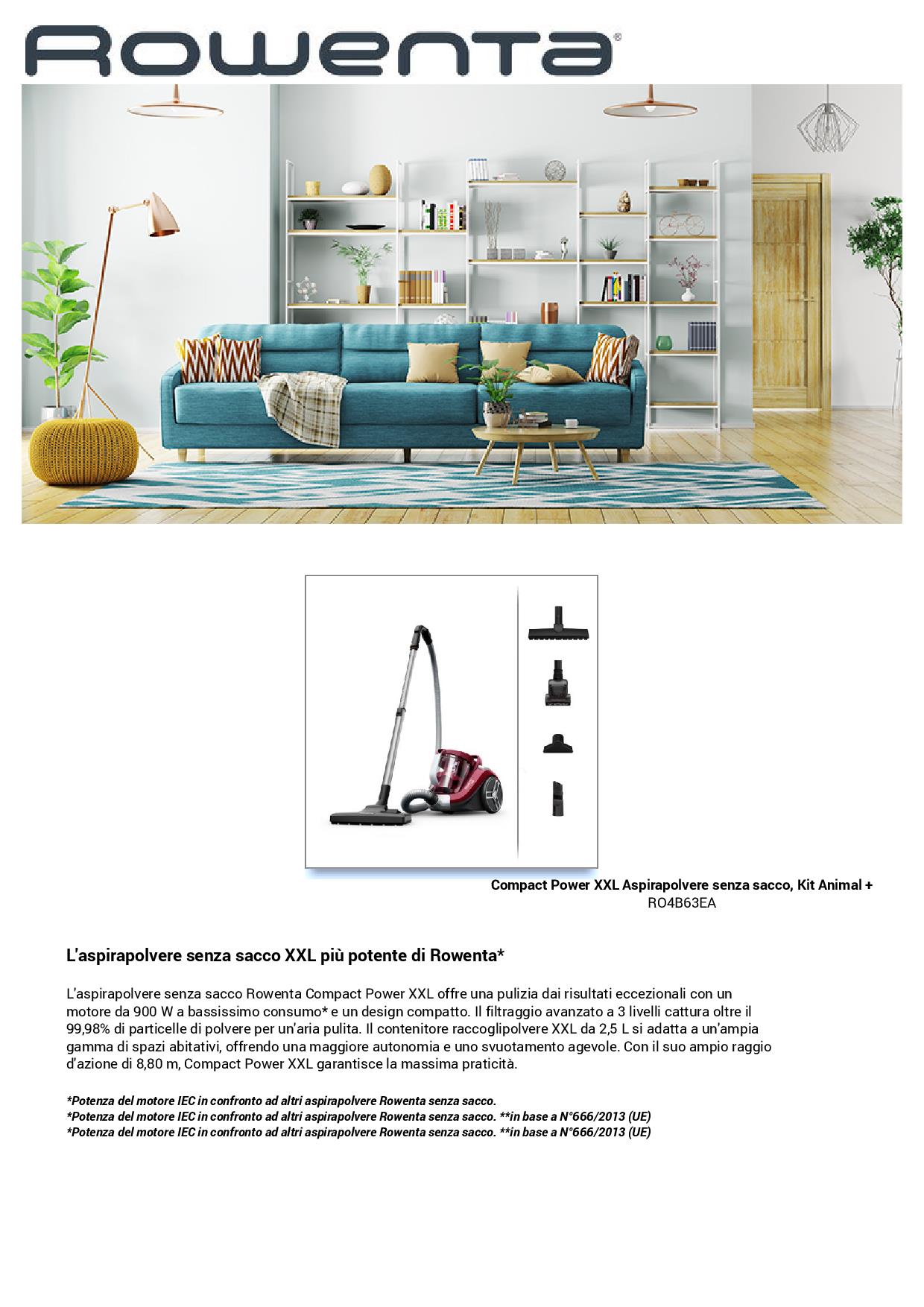 ROWENTA RO4B63 - Rowenta Compact Power XXL RO4B63 Bodenstaubsauger