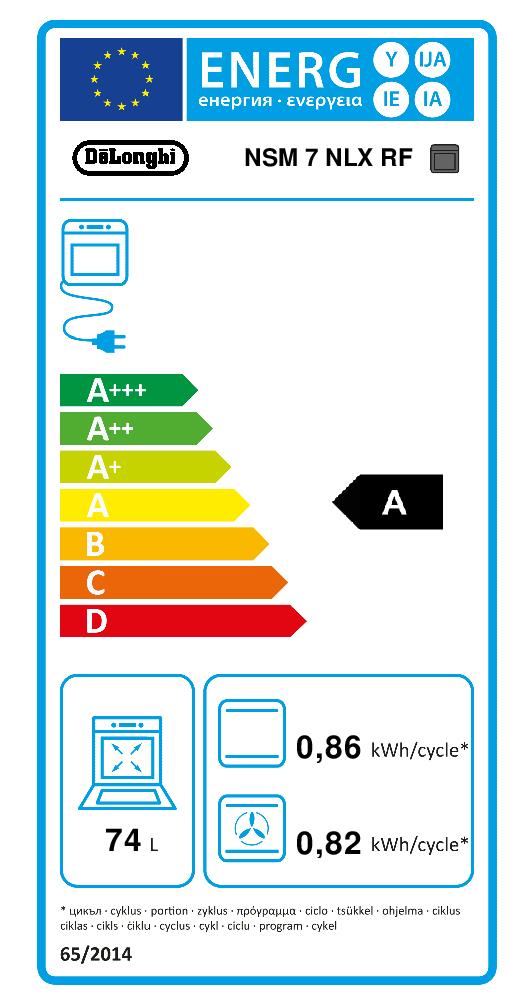 DE LONGHI NSM7NLXRF - De'Longhi NSM 7 NLX RF Forno da incasso