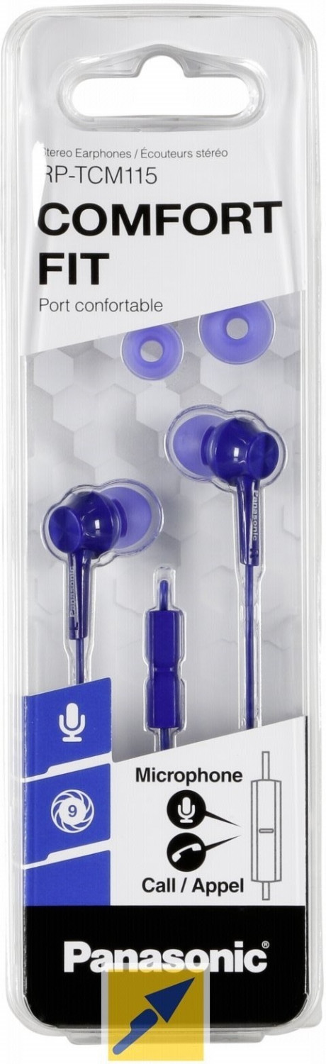 PANASONIC RPTCM115EA - Panasonic RP-TCM115EA Auricolari In-Ear con Microfono