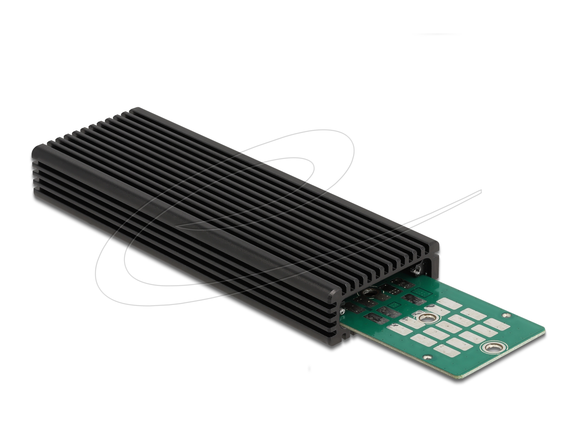DELOCK 42004 Festplattengehäuse für M2 M.2 SSD auf USB3.2 für SATA + NVME PCIE