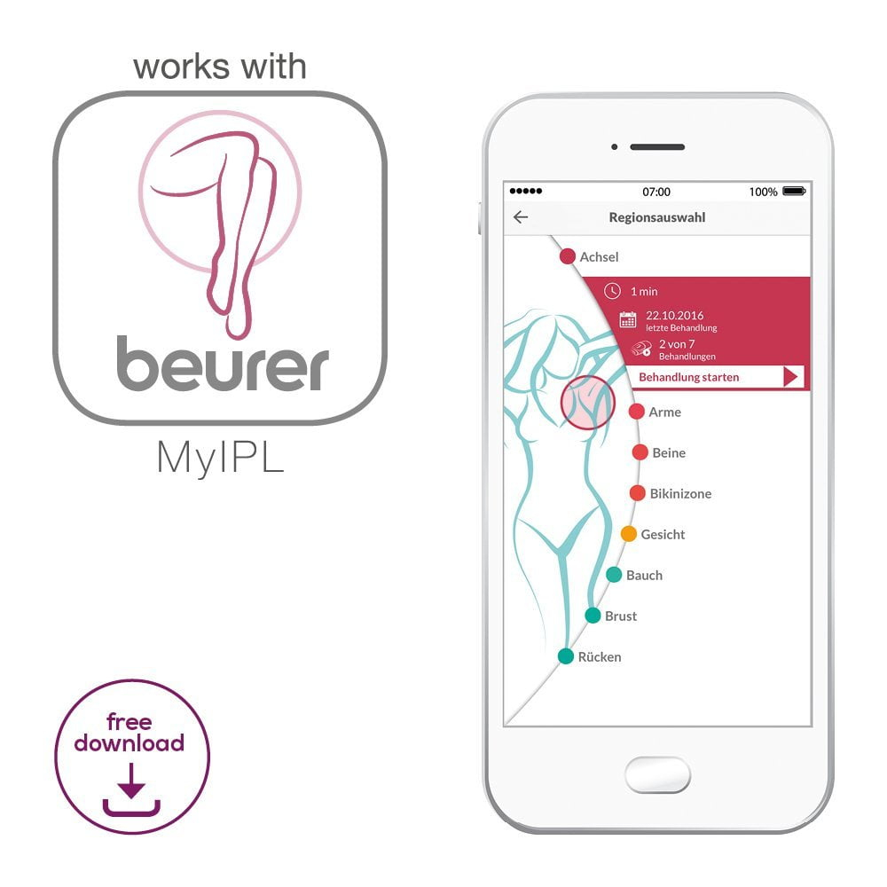 BEURER IPL8500VELVETSKINPRO - Beurer IPL Gerät für Haarentfernung