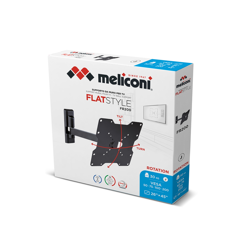 MELICONI 580458 - Supporto TV Flatstyle FR 200