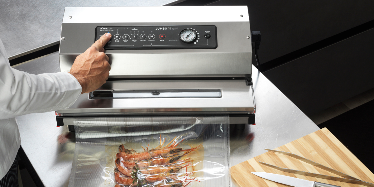 MAGIC VAC V706PK1 - Macchina sottovuoto Jumbo 40 INOX MAGIC VAC V706PK1 - Macchina sottovuoto Jumbo 40 INOX