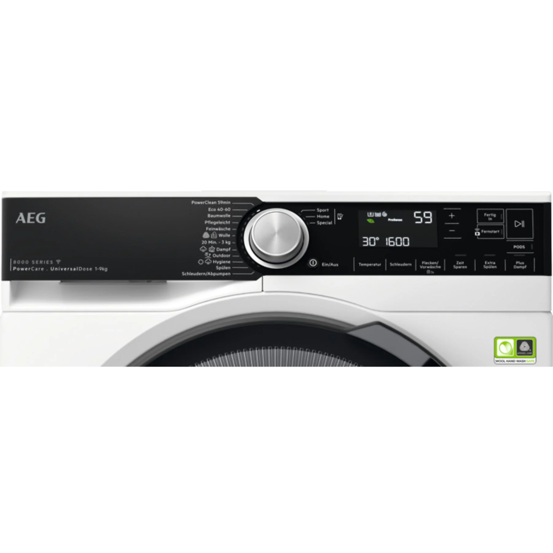 AEG LR8E80693 - LR8E80693 Waschmaschine 9 kg