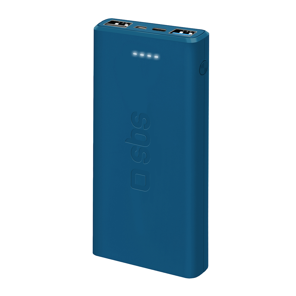 SBS TTBB10000FASTA - Power Bank 10.000mAh Azzurro