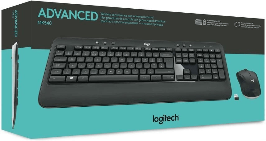 Logitech MK540 Advanced – Set tastiera e mouse wireless con layout tedesco​