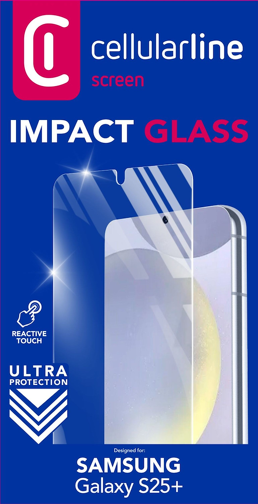 CELLULAR LINE TEMPGLASSGALS25PL - Vetro Temperato Impact per Galaxy S25+
