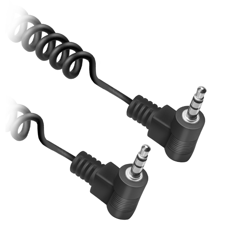 EKON ECAJACK90SPIR075 - Cavo audio jack 3.5 mm spirale