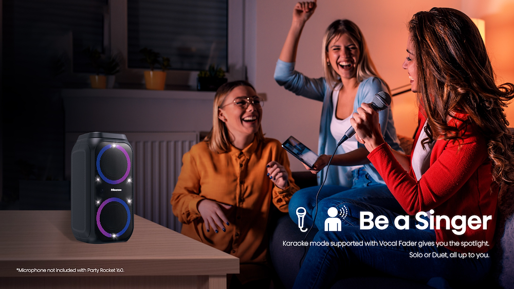 HISENSE Party Rocket - Speaker Bluetooth da festa 160W