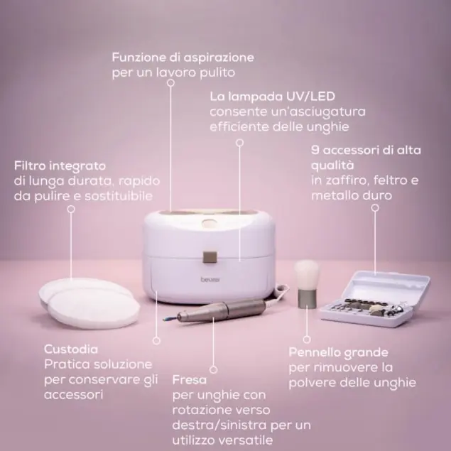 Beurer MP 200 - StudioNails Pro stazione manicure/pedicure
