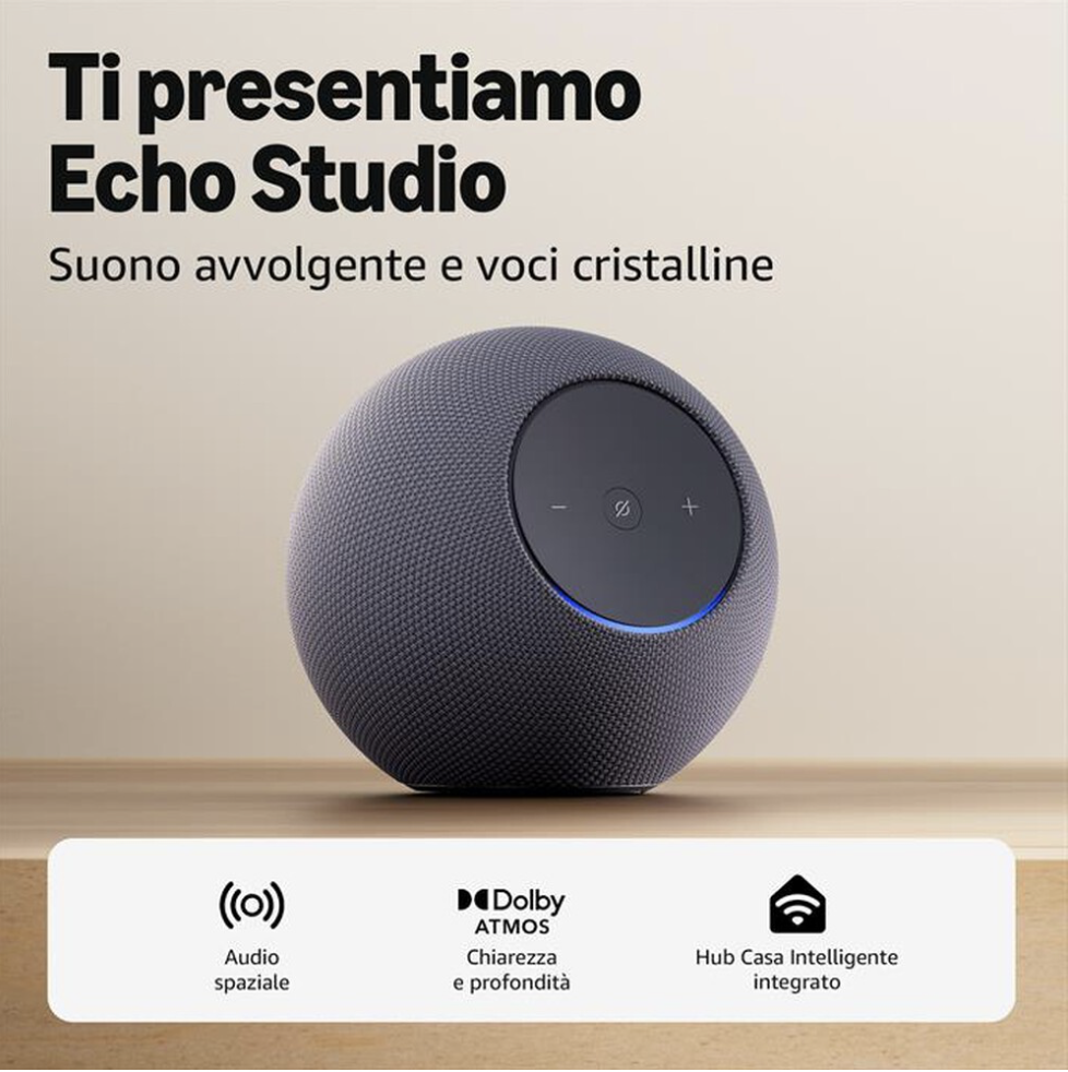 ECHO ECHOSTUDIO2025GRAPHITE - Altoparlante smart audio 3D