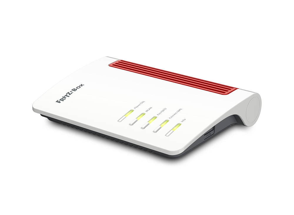FRITZ! 20002997 - Modem-Router weiß-rot mit 600Mb/s