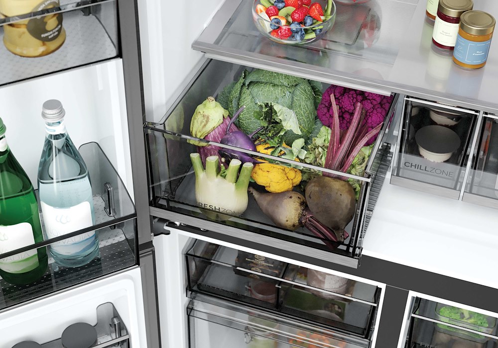 HAIER HCR59F18DNMM - Frigorifero Multiporta NoFrost 706L Inox