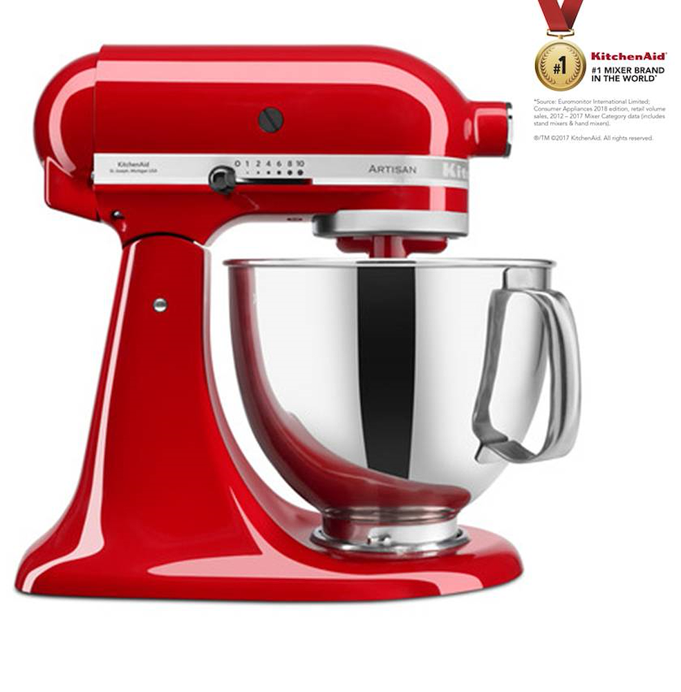 KITCHENAID 5KSM125EER - Impastatore KitchenAid rosso 4,8L