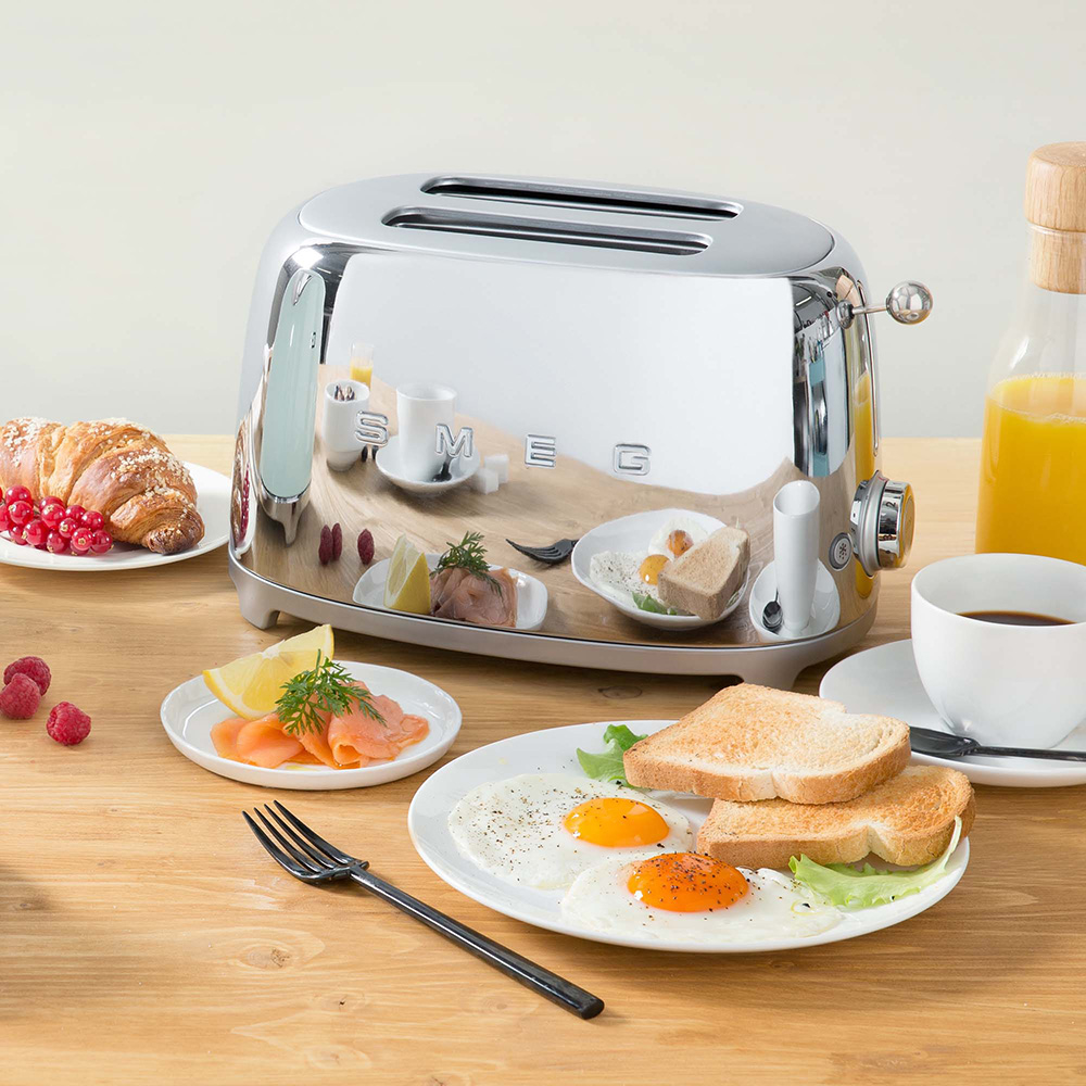 SMEG TSF01SSEU - Tostapane 50's Style cromato