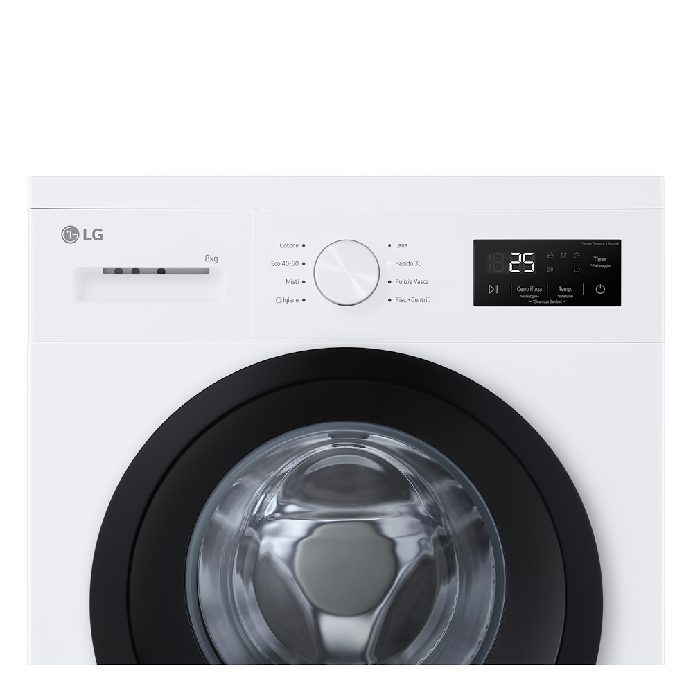 LG F4NA10S8NWK - Lavatrice slim 7kg Classe A