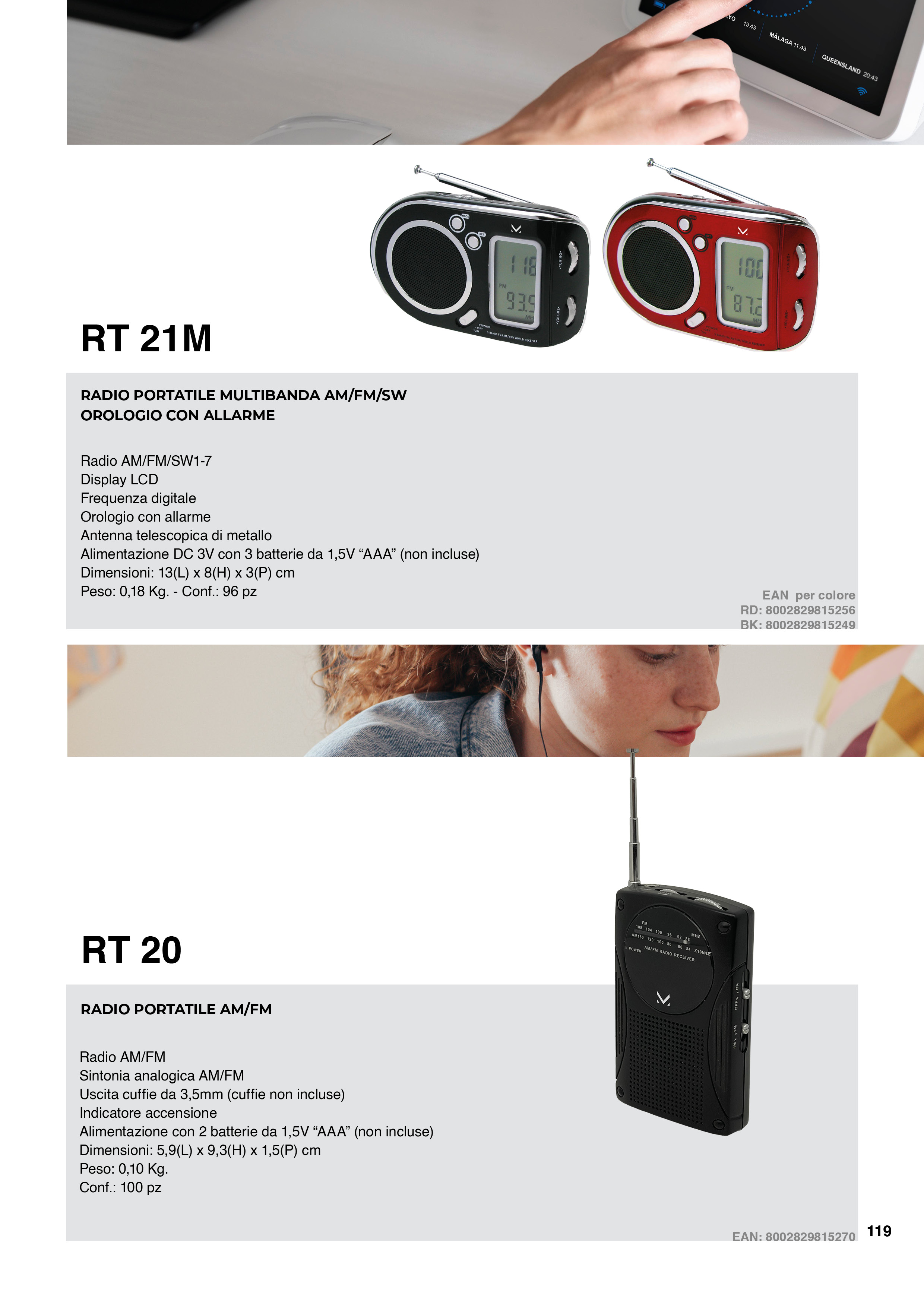 MAJESTIC RT21MRD - RT21MRD Radio portatile multibanda