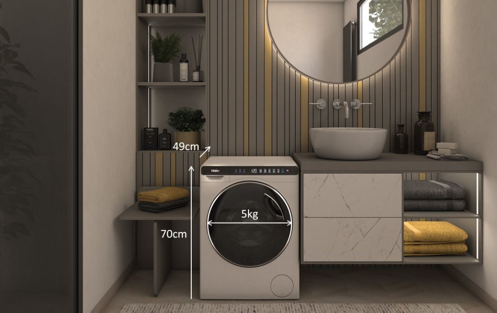 HAIER HW50BP12307 - Lavatrice Slim Haier 5kg WiFi