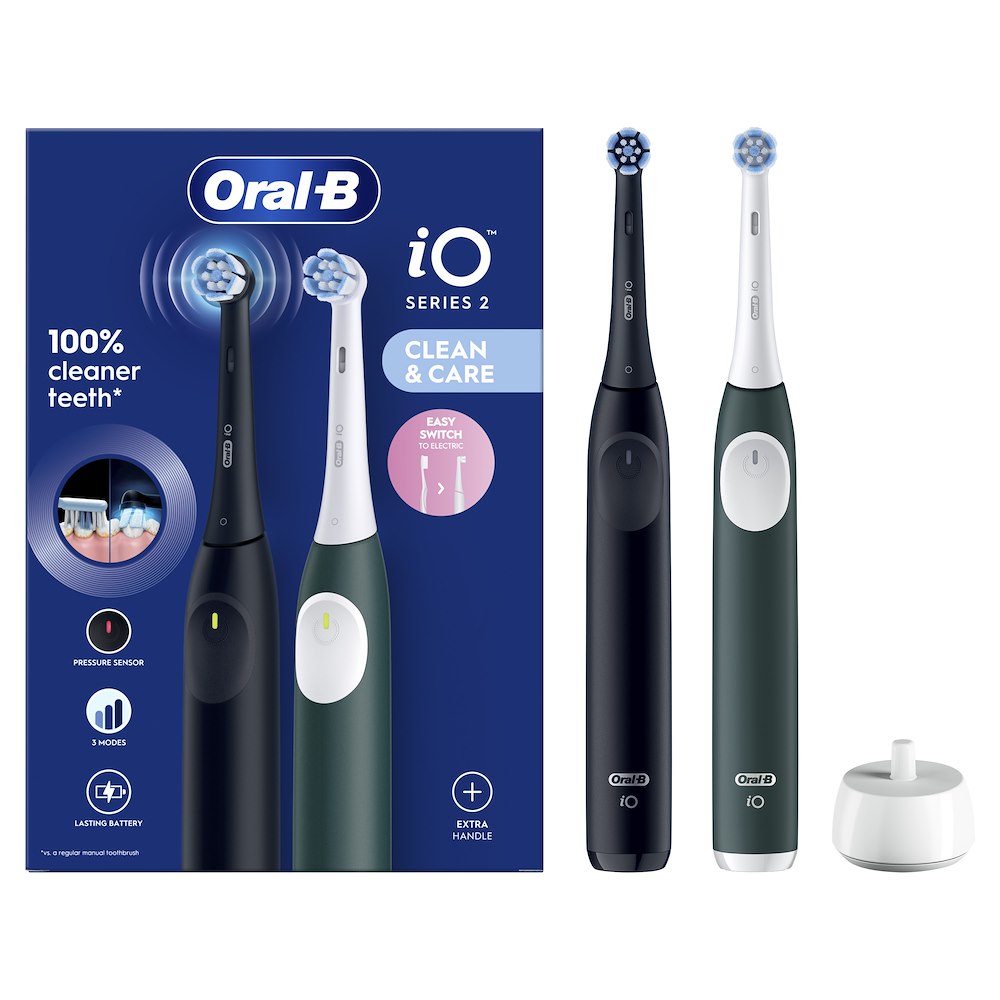 ORAL-B IO2DUONEROVERDE - SPAZZOLINO ELETTRICO NERO VERDE