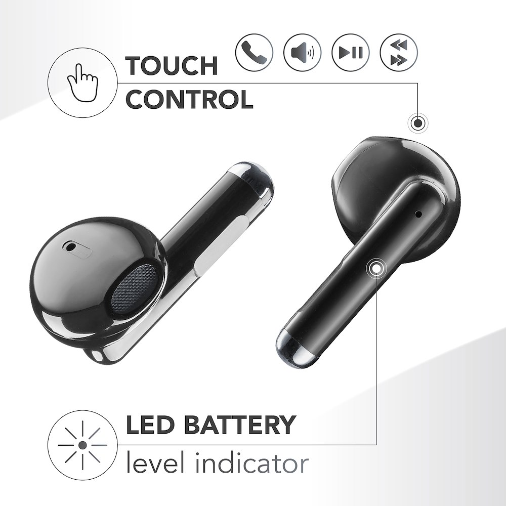 CELLULAR LINE BTMSTWSBREEZEK - Bluetooth Kopfhörer TWS Breeze