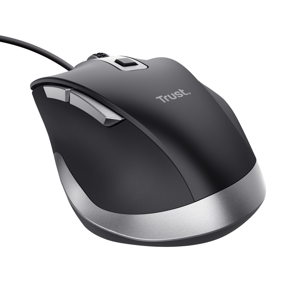 TRUST 24728 - Mouse Wired Eco FYDA Nero Confortevole