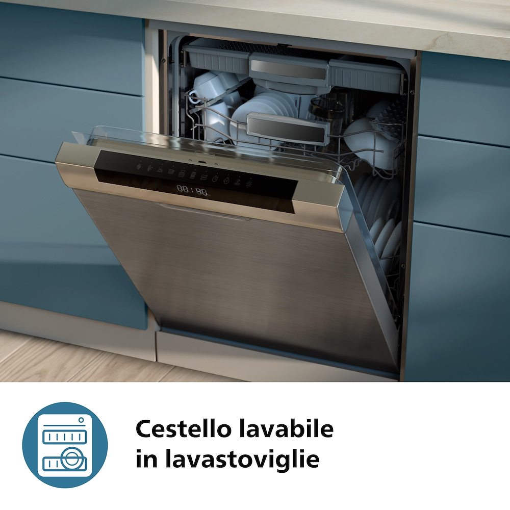 PHILIPS NA150 - Friggitrice ad aria Philips Dual Basket NA150 7,1L