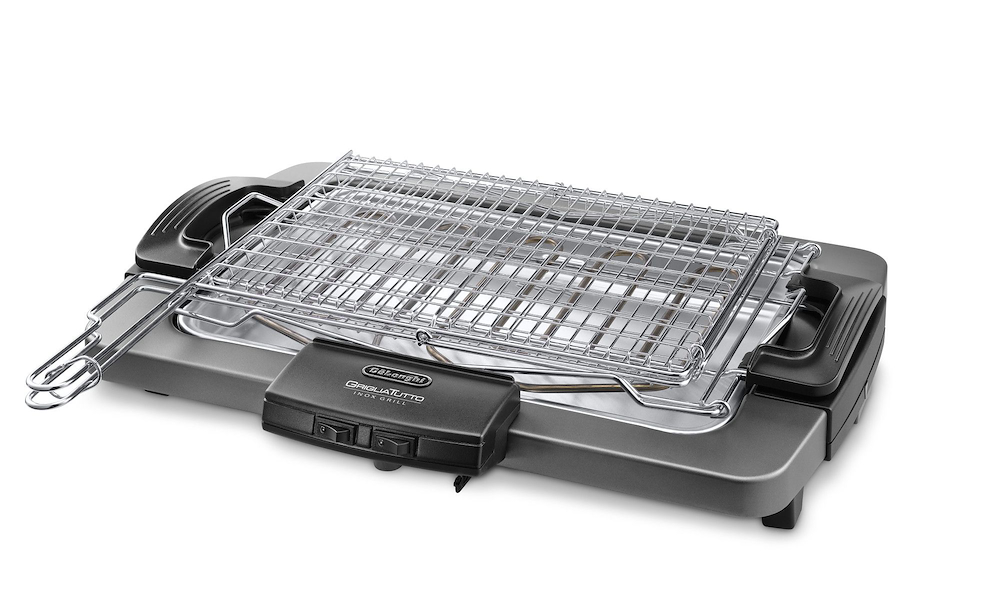 DE LONGHI BQ80X - BQ80X 0232659 BARBECUE 2450W 41X28CM GRIGLIA GIREVOLE INOX