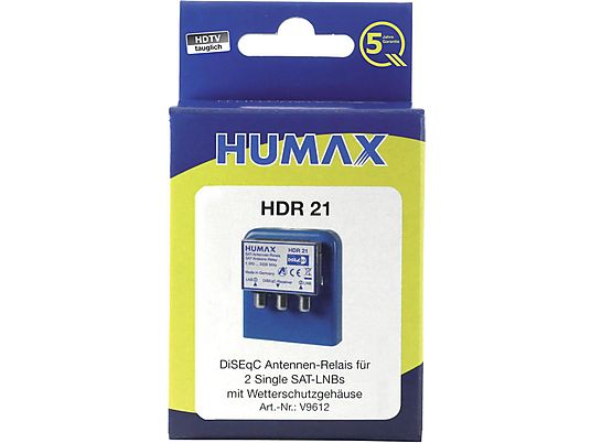 HUMAX SWI210B - SWI210B DiSEqC 2x1 Schalter für Satellitenanlagen