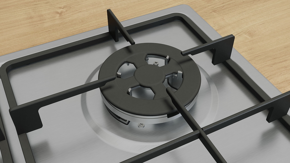 BOSCH PGH6B5K60 - Gas-Kochfeld 60 cm aus Edelstahl