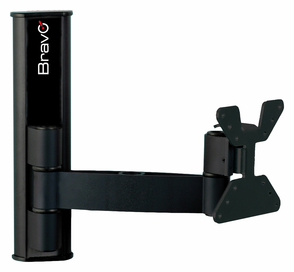 BRAVO LCD2BLACK - Aluminium TV Halterung für 10" bis 30"