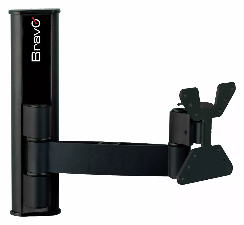 BRAVO LCD2BLACK - Supporto in alluminio per TV fino a 30"