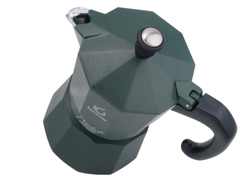 FOREVER MISS MOKA PRESTIGE ALU-INDU. GRÜN MATT 2 TASSEN