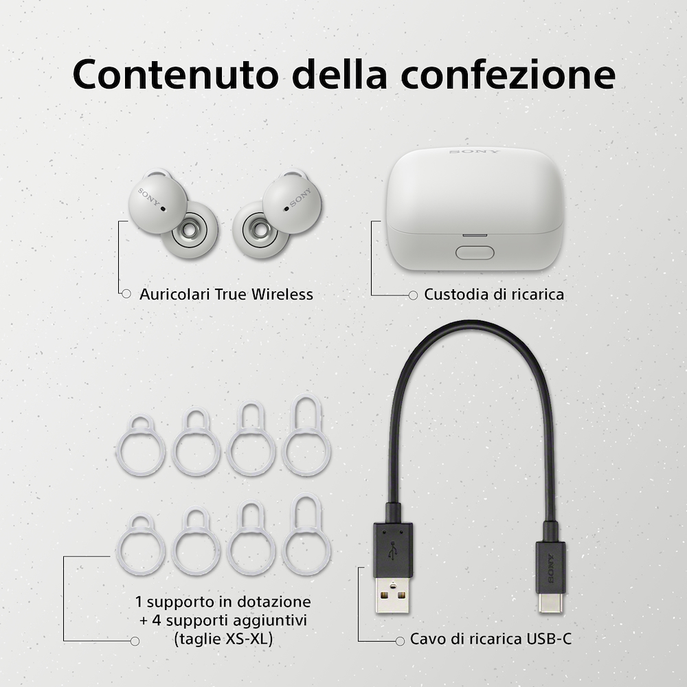 SONY WFL900W - Sony LinkBuds WF-L900 True Wireless Ohrhörer Weiß SONY WFL900W - Sony LinkBuds WF-L900 True Wireless Ohrhörer Weiß