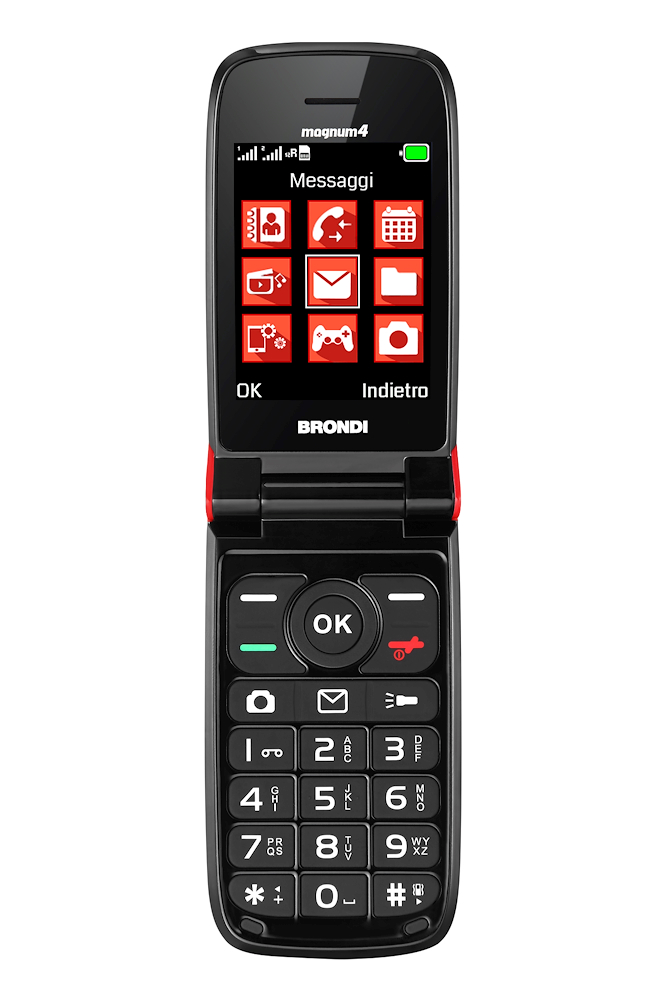 BRONDI MAGNUM4ROSSO - Cellulare Brondi Magnum 4 Rosso Dualsim
