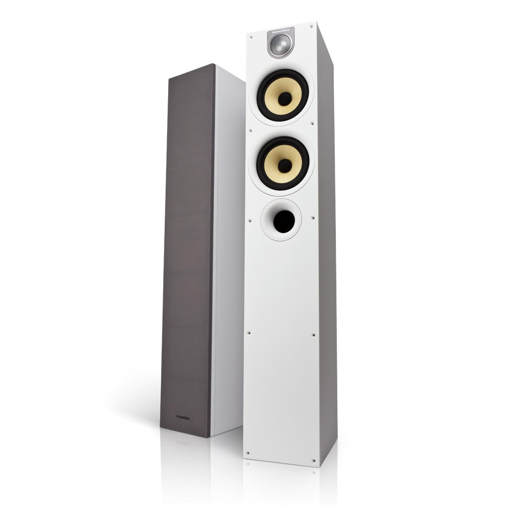Bowers & Wilkins 684 S2 – 2-Wege Standlautsprecher (Paar), Weiß