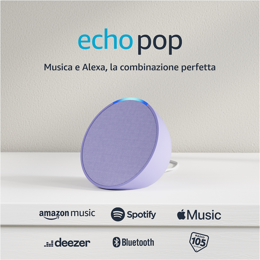 ECHO ECHOPOPLAVANDER - Amazon Echo Pop Altoparlante Smart Lavanda ECHO ECHOPOPLAVANDER - Amazon Echo Pop Altoparlante Smart Lavanda