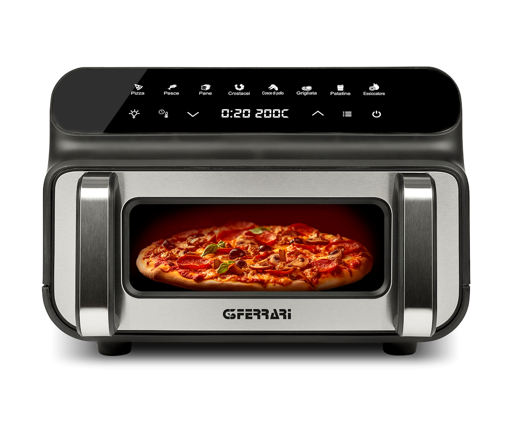 G3 FERRARI G1018100 - Luftfritteuse und Barbecue 10 Liter 2000 Watt