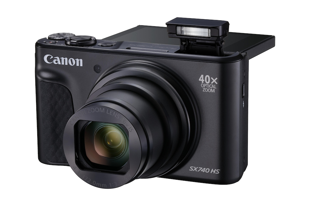 CANON POWERSHOTSX740HSLITEBLACK - Kompaktkamera 40x Zoom 4K