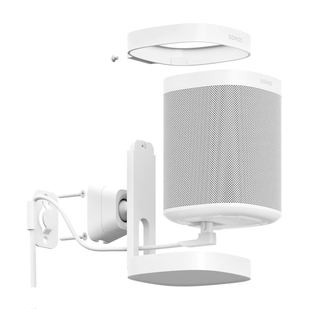 SONOS MOUNTFORONEPLAY1WHITE - Sonos Wandhalterung für One/One SL/Play:1 Weiß