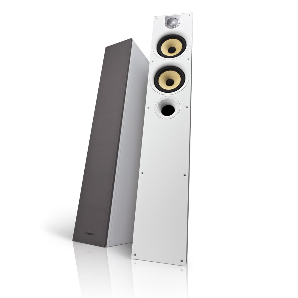 Bowers & Wilkins 684 S2 – 2-Wege Standlautsprecher (Paar), Weiß