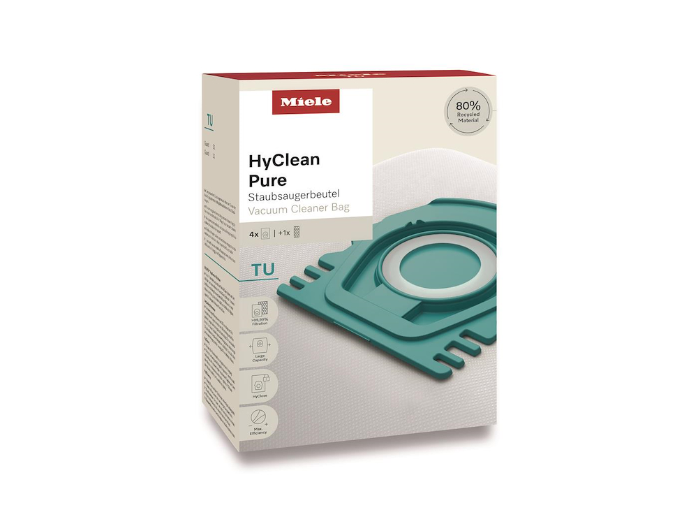 MIELE 12557060 - Sacchetti HyClean Pure TU Miele 4PZ+1Filtro
