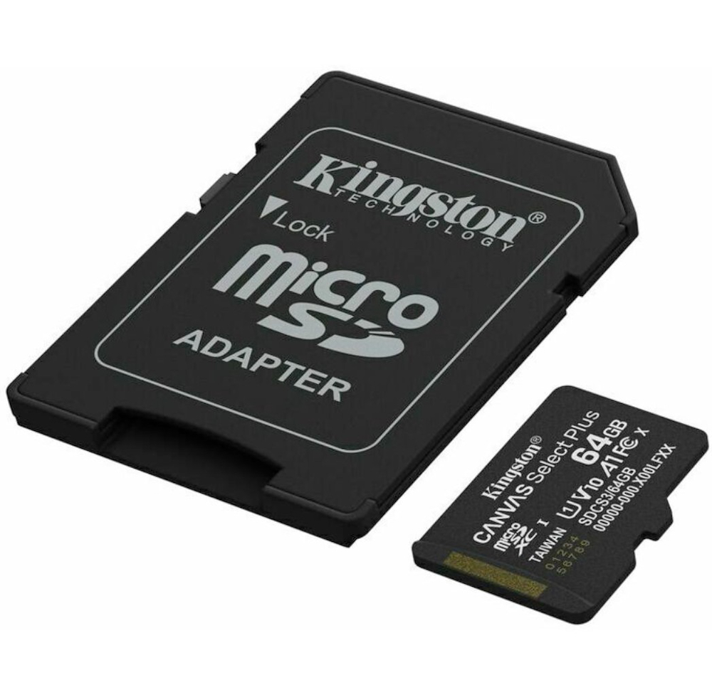 KINGSTON SDCS364GB - MicroSD 64GB Canvas