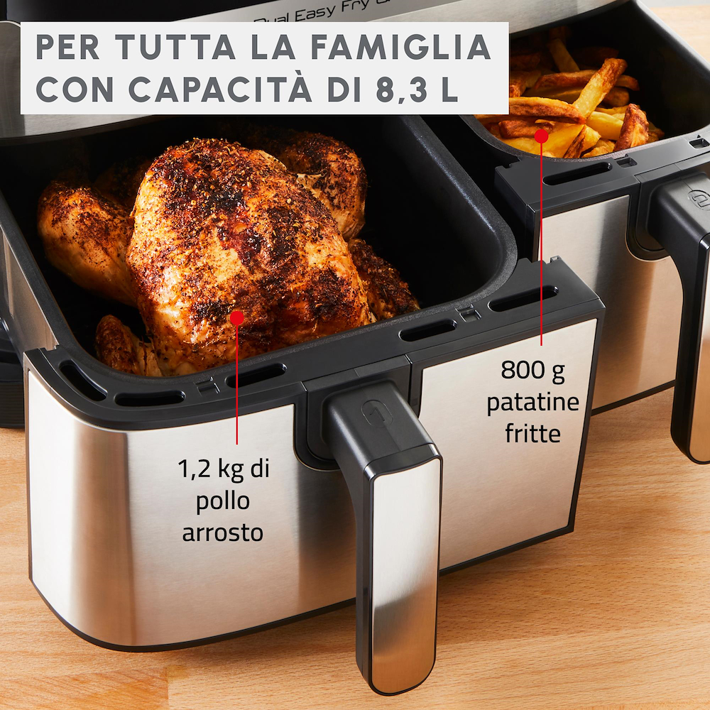 MOULINEX EZ905D - Doppelte 8.3L Heißluftfritteuse