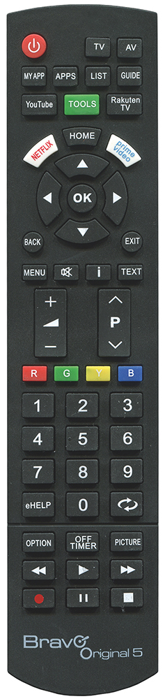 BRAVO ORIGINAL5 - Originalfernbedienung für Panasonic Fernseher