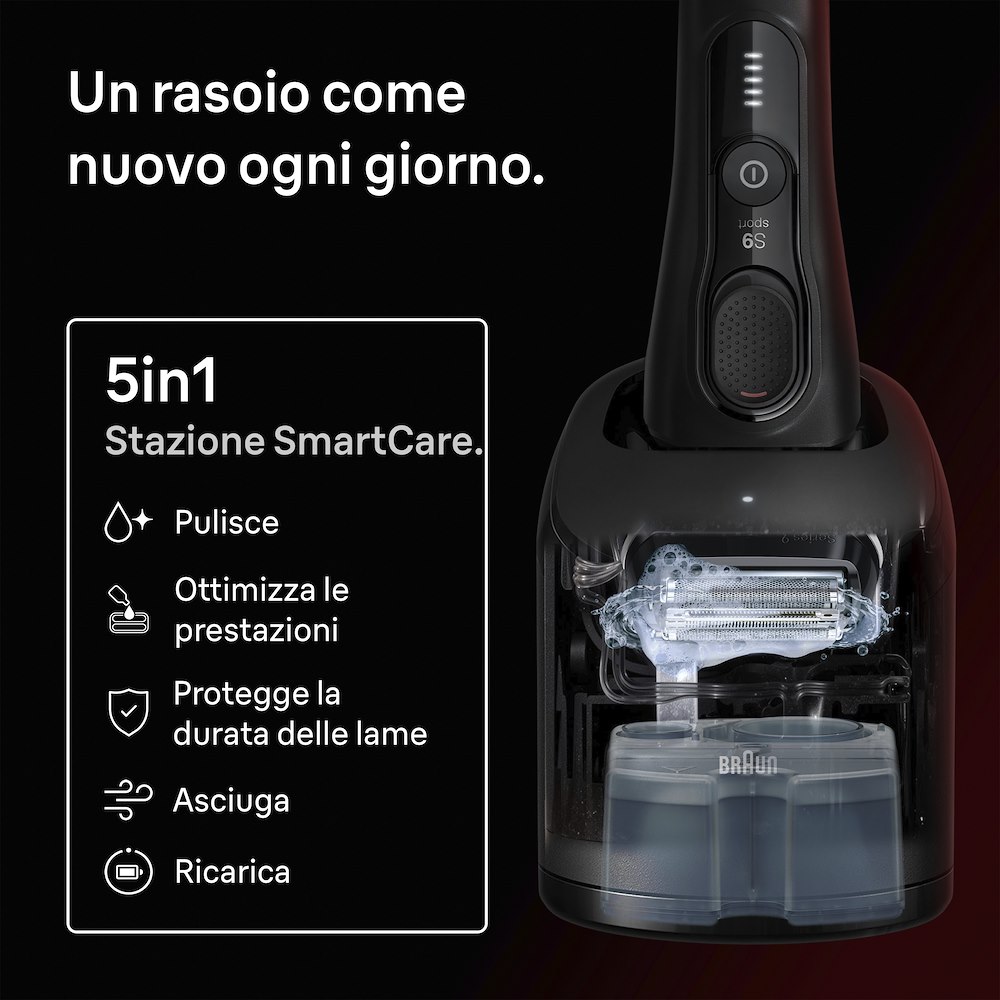 BRAUN 83920514 - Rasoio Elettrico Con Stazione Di Pulizia