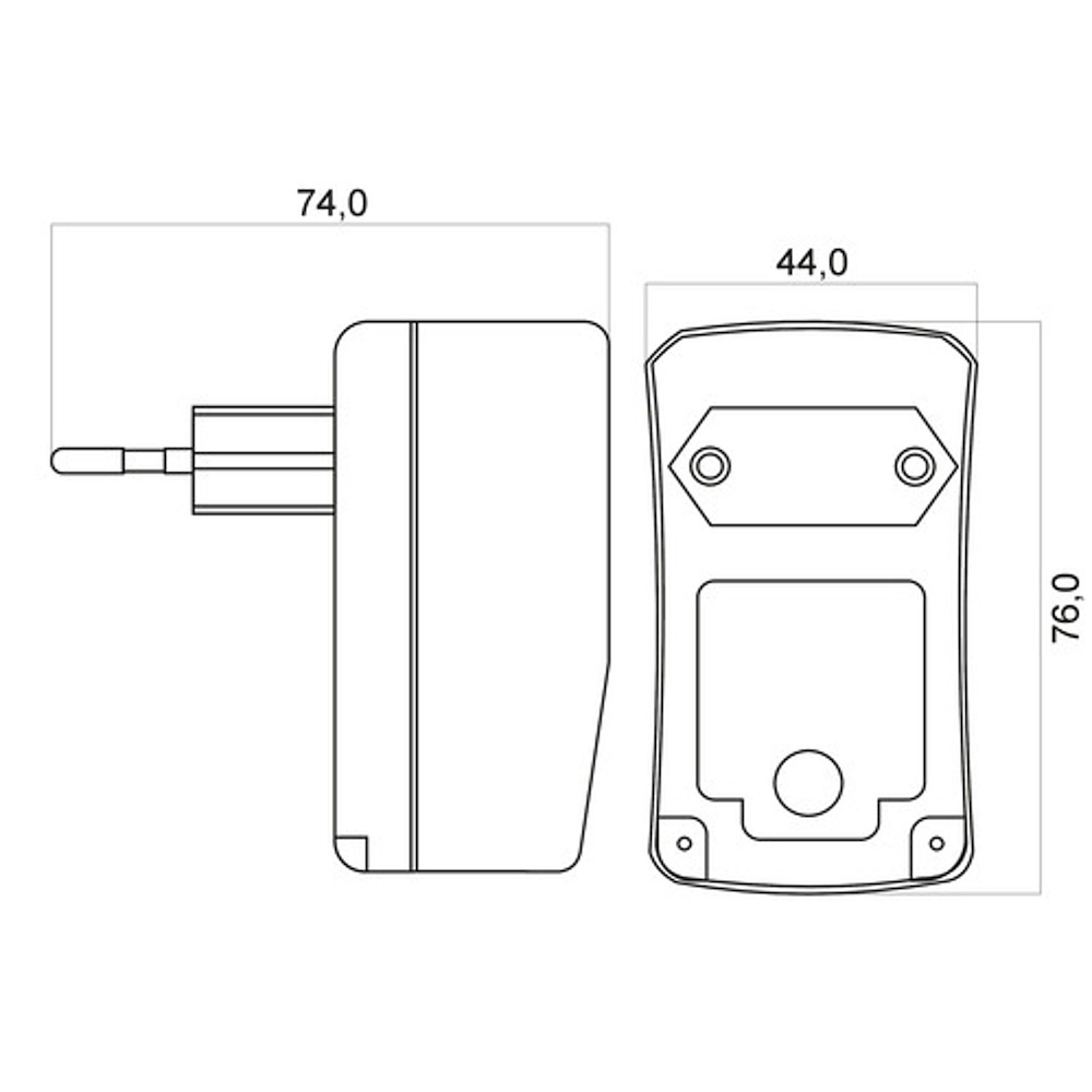 ALPHA ELETTRONICA KD10001 - 1000mA 12VDC Netzteil