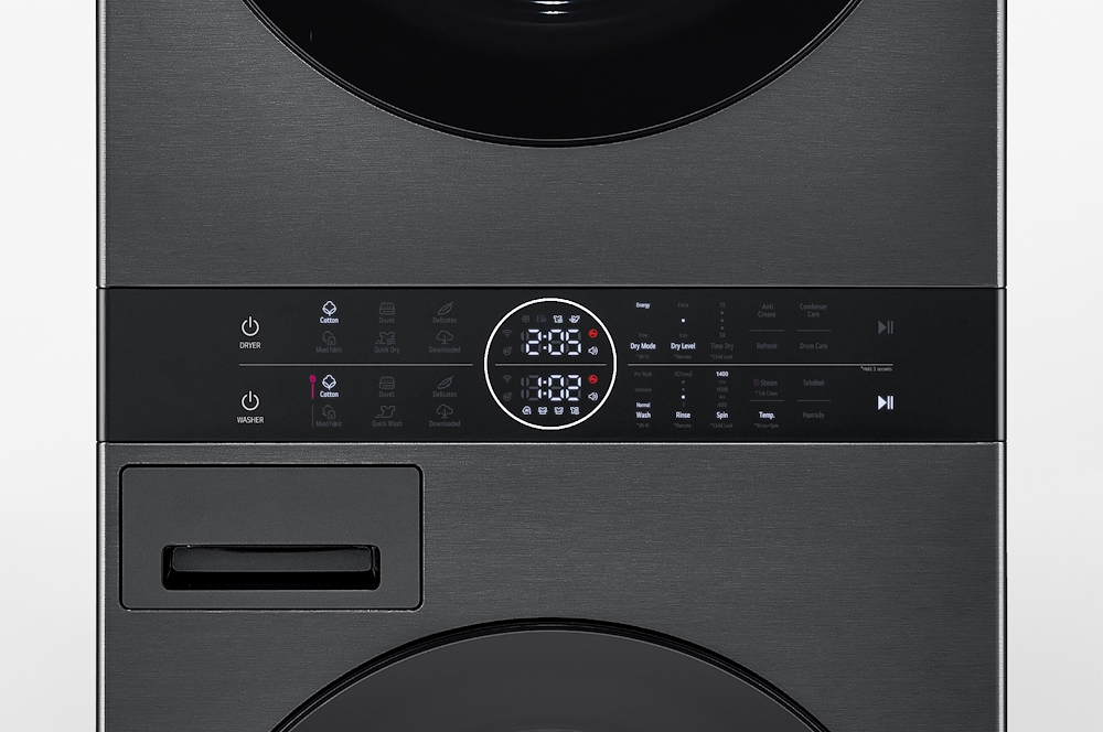LG WT1210BBF - Waschturm 12/10kg Wi-Fi Schwarz