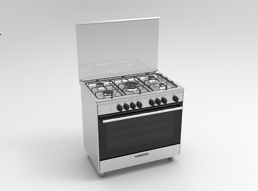GLEM GAS DG96MI3 - CUCINA INOX 90CM ELETTRICA