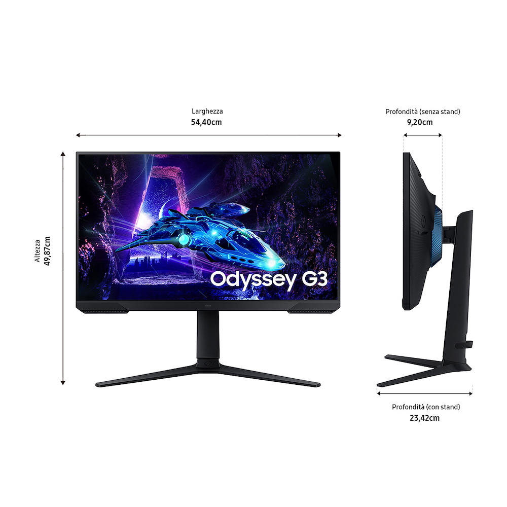 SAMSUNG LS24DG300EUXEN - 24'' Full HD Gaming Monitor Odyssey G3