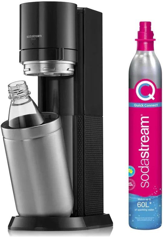 SODASTREAM 2270148 - Gasatore Duo Black con Bottiglia Vetro
